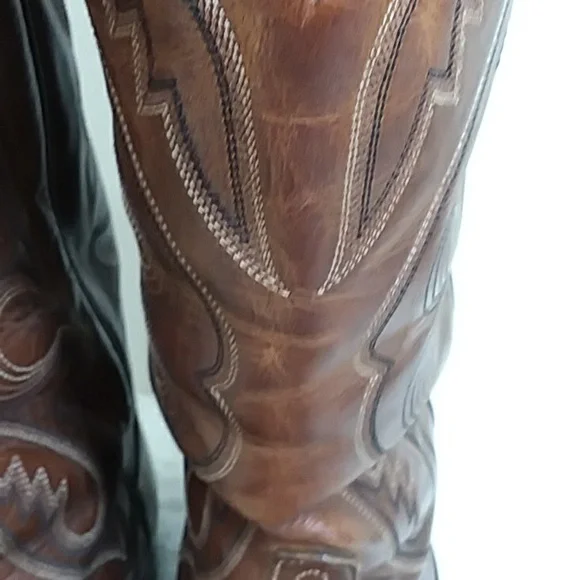 Tony Lama Mens Western Cowboy Boots - Picture 3 of 9